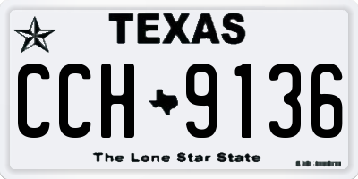 TX license plate CCH9136