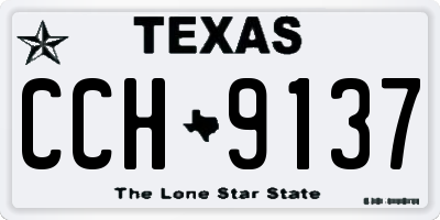TX license plate CCH9137