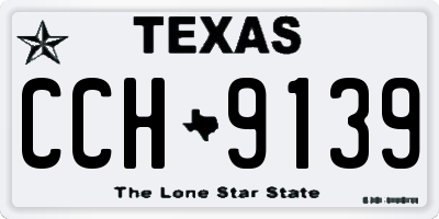 TX license plate CCH9139