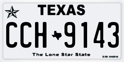 TX license plate CCH9143