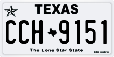 TX license plate CCH9151