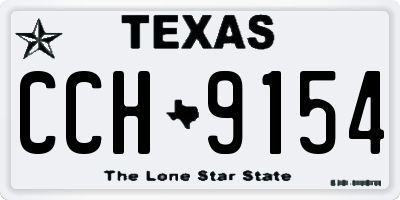 TX license plate CCH9154