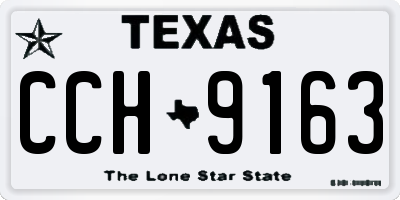 TX license plate CCH9163