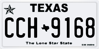 TX license plate CCH9168