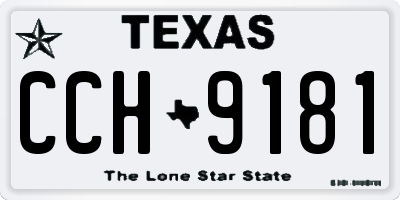 TX license plate CCH9181