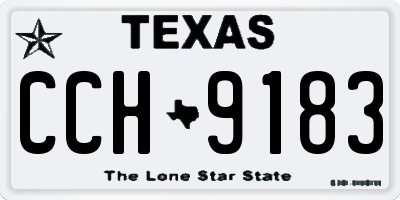 TX license plate CCH9183