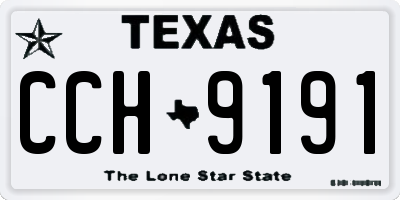 TX license plate CCH9191