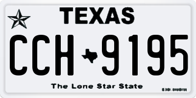 TX license plate CCH9195
