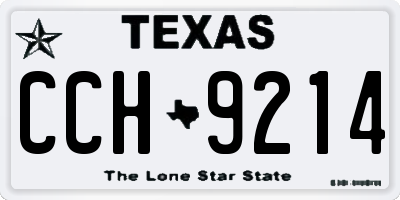 TX license plate CCH9214