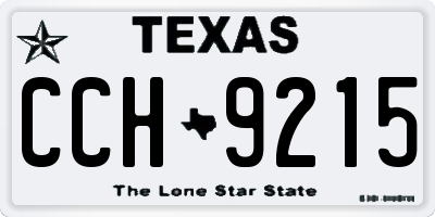 TX license plate CCH9215