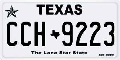 TX license plate CCH9223