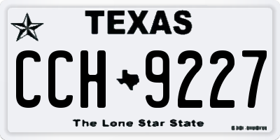 TX license plate CCH9227