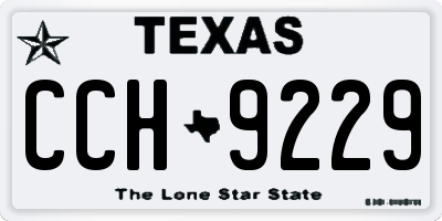 TX license plate CCH9229