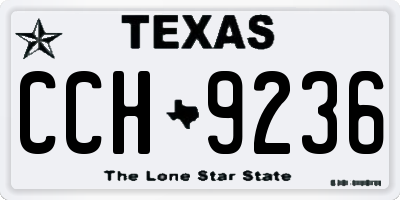 TX license plate CCH9236