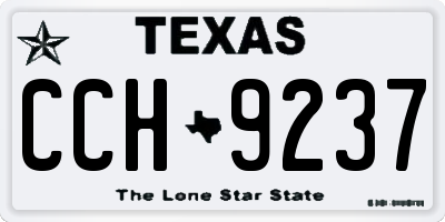 TX license plate CCH9237