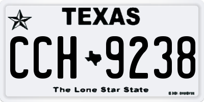 TX license plate CCH9238