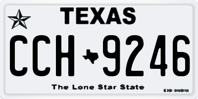 TX license plate CCH9246