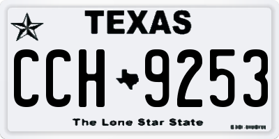 TX license plate CCH9253