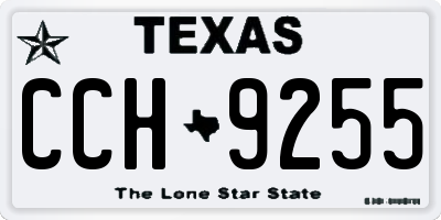 TX license plate CCH9255