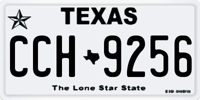 TX license plate CCH9256