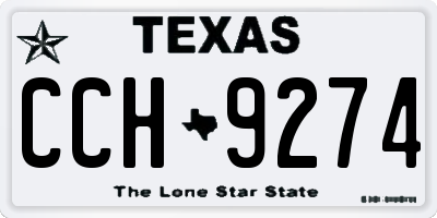 TX license plate CCH9274