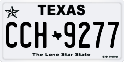 TX license plate CCH9277