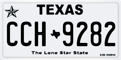TX license plate CCH9282