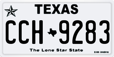 TX license plate CCH9283