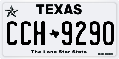 TX license plate CCH9290