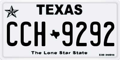 TX license plate CCH9292