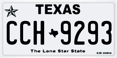 TX license plate CCH9293