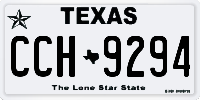 TX license plate CCH9294