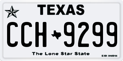 TX license plate CCH9299