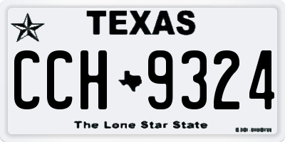 TX license plate CCH9324