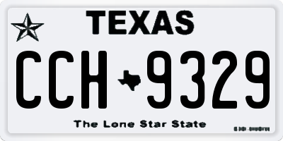 TX license plate CCH9329