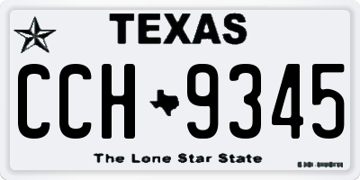 TX license plate CCH9345