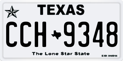 TX license plate CCH9348