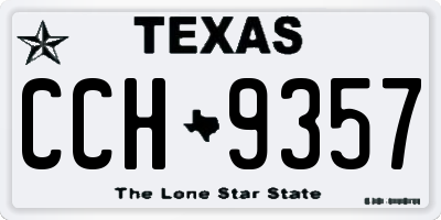 TX license plate CCH9357