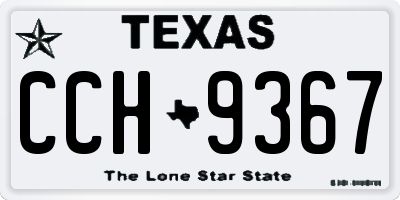 TX license plate CCH9367