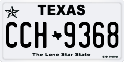 TX license plate CCH9368