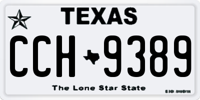 TX license plate CCH9389