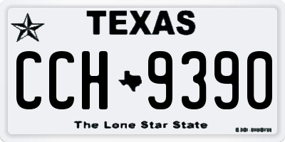 TX license plate CCH9390