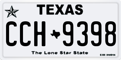 TX license plate CCH9398