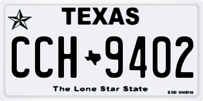 TX license plate CCH9402