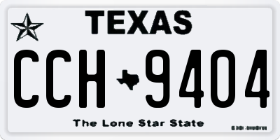 TX license plate CCH9404