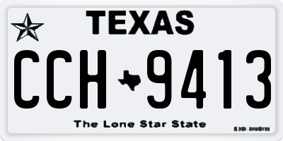 TX license plate CCH9413