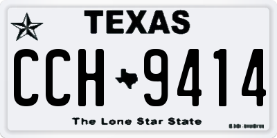 TX license plate CCH9414