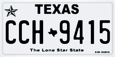 TX license plate CCH9415