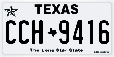 TX license plate CCH9416