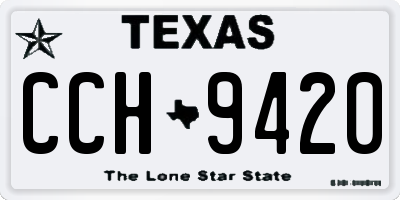 TX license plate CCH9420